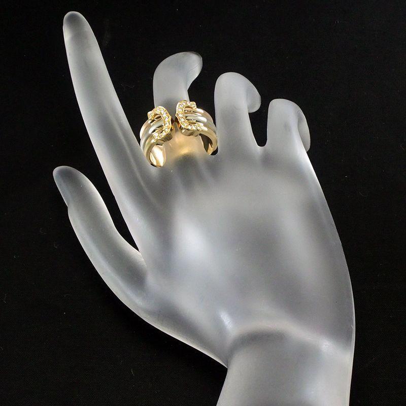 Cartier（カルティエ） ドゥーブルCリング MM #54 14号 K18WG/PG/YG