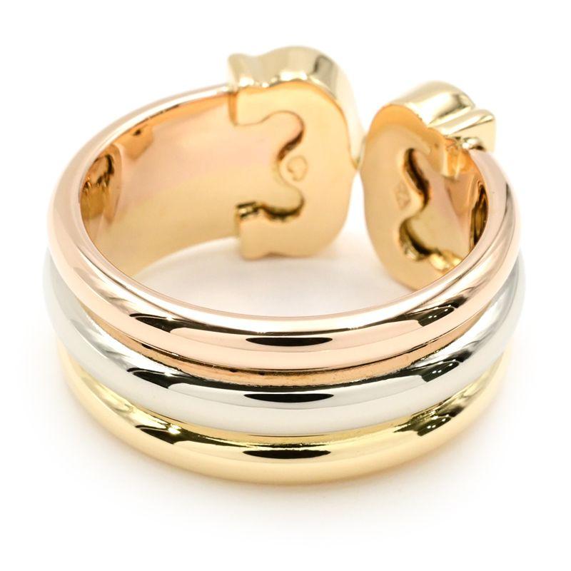 Cartier（カルティエ） ドゥーブルCリング MM #54 14号 K18WG/PG/YG