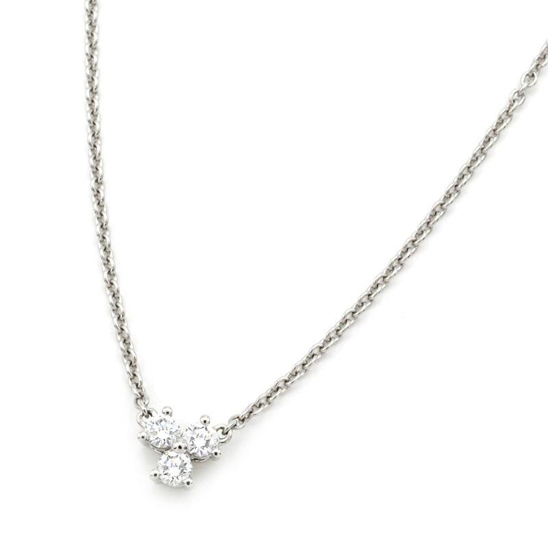 TIFFANY&Co.（ティファニー） アリアダイヤモンドネックレス Pt950 3P