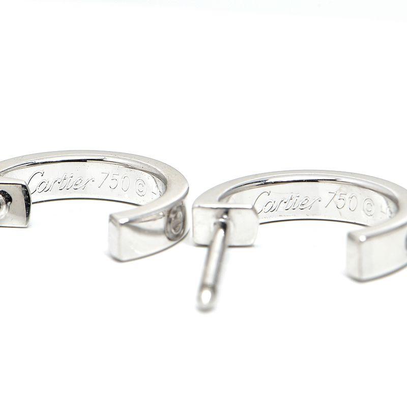 LOVE（Cartier） カルティエ ラブピアス SM B8028900 K18WG LOVEピアス