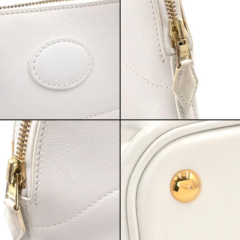 HERMES エルメス ボリード27 バッグ ハンドバッグ ショルダーバッグ 2WAY 型押しレザー 無地 自立 エレガント おしゃれ 高級感 上品 上質 気品 フォーマル クレ アイボリー系 ホワイト系 ヴォーエプソン  レディース 【中古 AB品】☆送料無料☆ 当店通常価格729,800円 エルメス HERMES ボリード27 ハンドバッグ ショルダーバッグ 2WAY