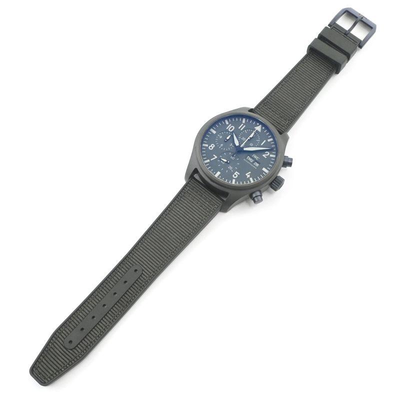 [3年保証] IWC メンズ パイロットウォッチ クロノグラフ トップガン ウッドランド IW389106 箱保 グリーン 自動巻き 腕時計 中古 送料無料 | パイロット・ウォッチ | 02