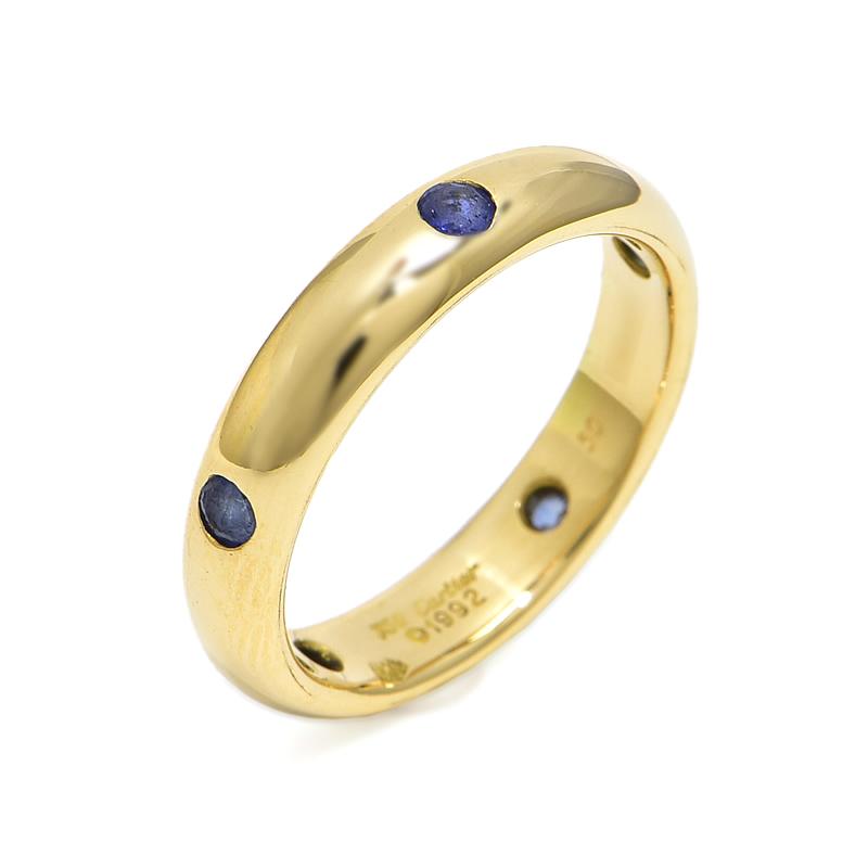 Cartier（カルティエ） ステラリング #50 10号 K18YG サファイア 5粒