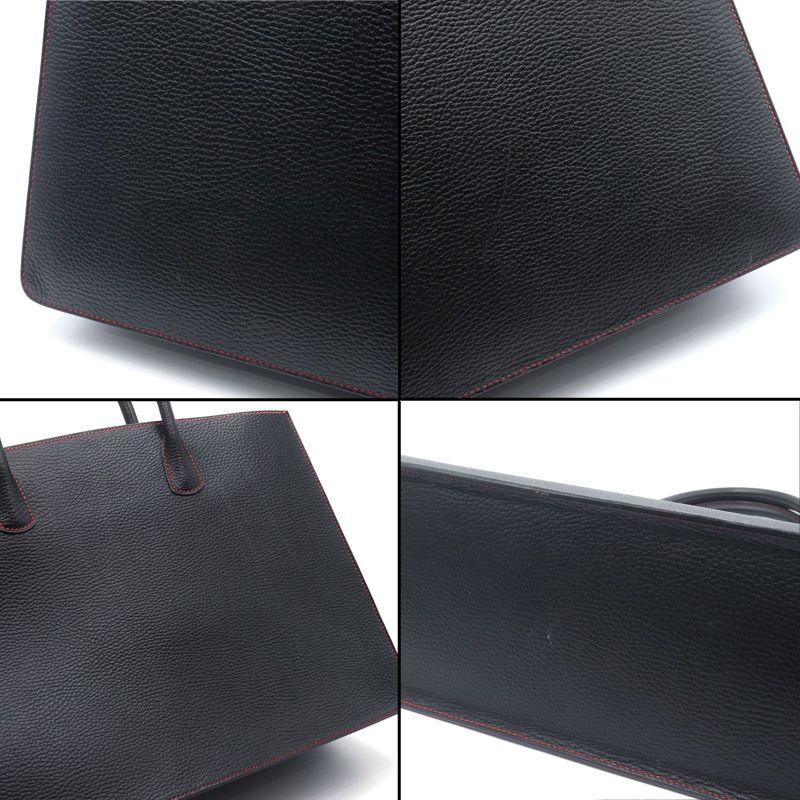 【美品】エルメス　ハンドバッグ　ショルダーバッグレザー ビジネス　黒　トート HERMES（エルメス） ホワイトバスGM □F刻印 2002年製 シェーブル