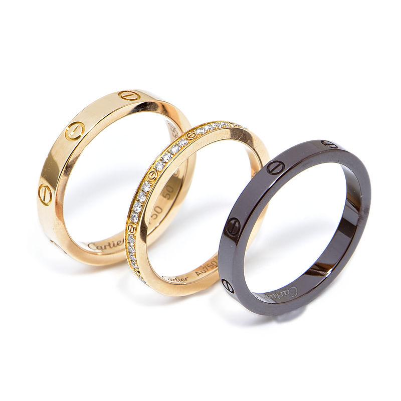 Cartier（カルティエ） ラブリング スリーフープ #50 10号 K18PG