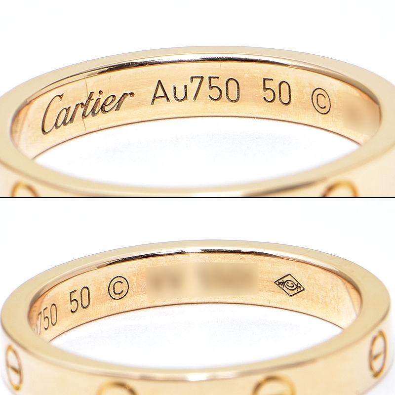 Cartier（カルティエ） ラブリング スリーフープ #50 10号 K18PG 