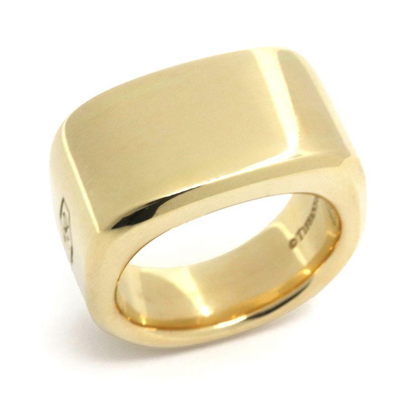 Tiffany 1837 ティファニー メイカーズシグネットリング 10号 K18YG