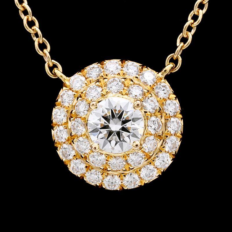 【最安値】Tiffany ネックレス ダイヤ TIFFANY SOLESTE ティファニー ソレストネックレス K18YG ダイヤモンド