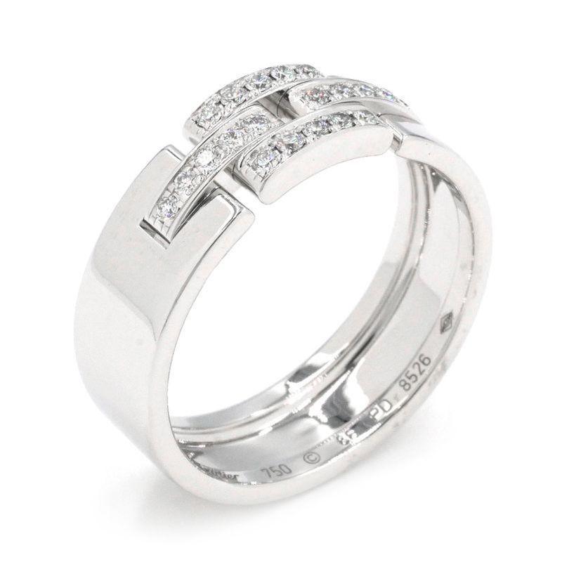 カルティエ マイヨンパンテール リング K18WG ダイヤモンド MAILLON DE CARTIER カルティエ マイヨンパンテール リング