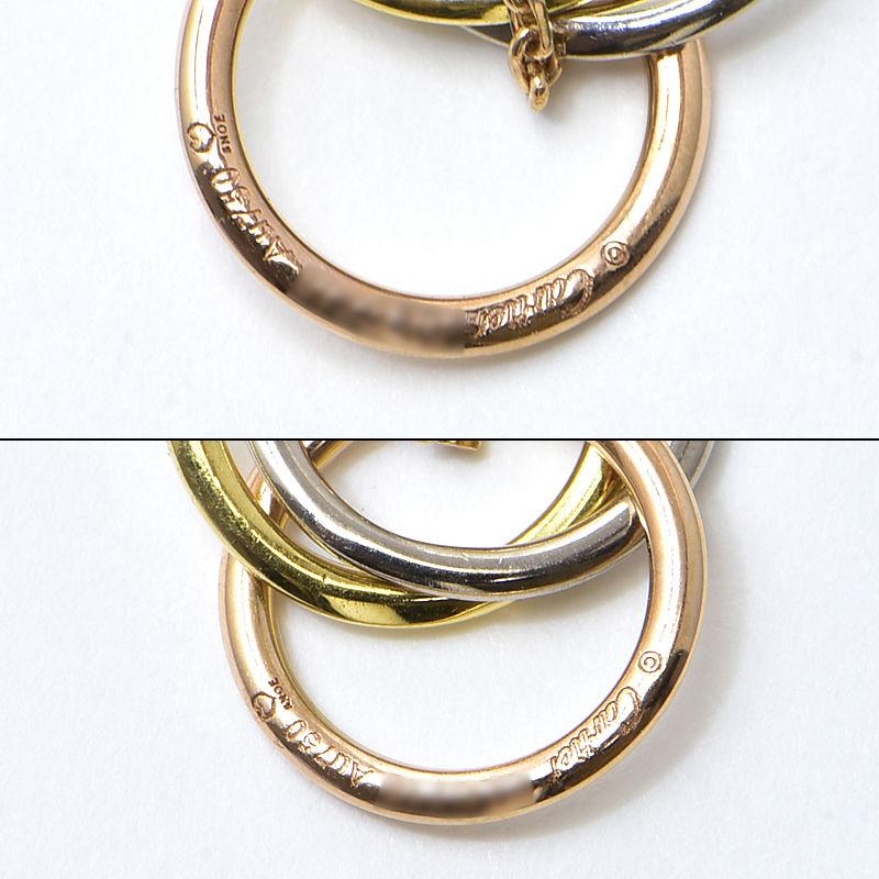TRINITY（Cartier） カルティエ スウィートトリニティピアス K18YG