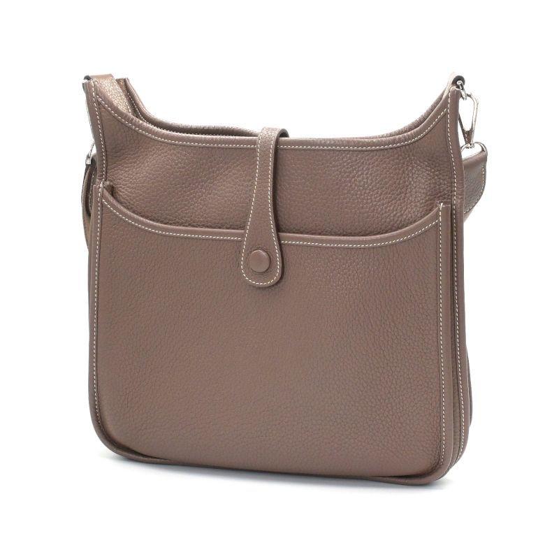 エルメス HERMES ショルダーバッグ エヴリン3 PM トリヨンクレマンス エトゥープ シルバー金具 グレージュ Y 【箱】【中古】 エヴリン エルメス エヴリン3 PM □N刻印 2010年製 トリヨンクレマンス