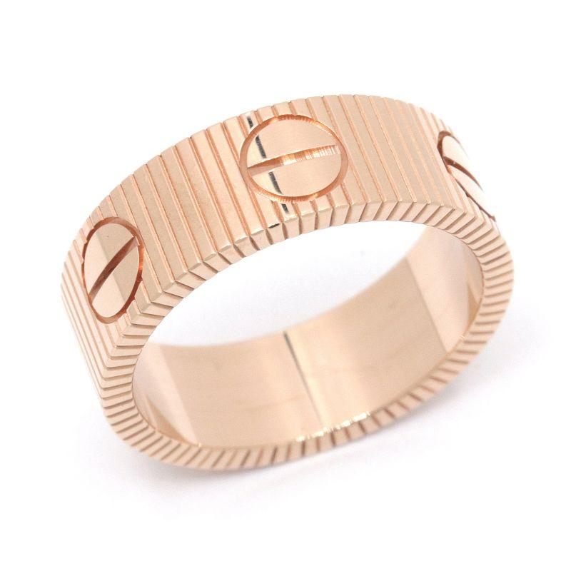 カルティエ ミニラブリング ピンクゴールド 53 Cartier（カルティエ） ミニラブリング フル ダイヤモンド #53 リング