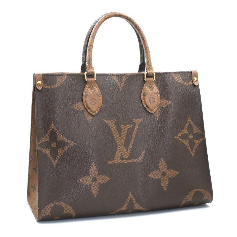M*N様 LOUIS VUITTON ダークブラウン レザー ハンドバッグ 中型 LOUIS VUITTON（ルイ・ヴィトン） オンザゴーMM M45321 モノグラム