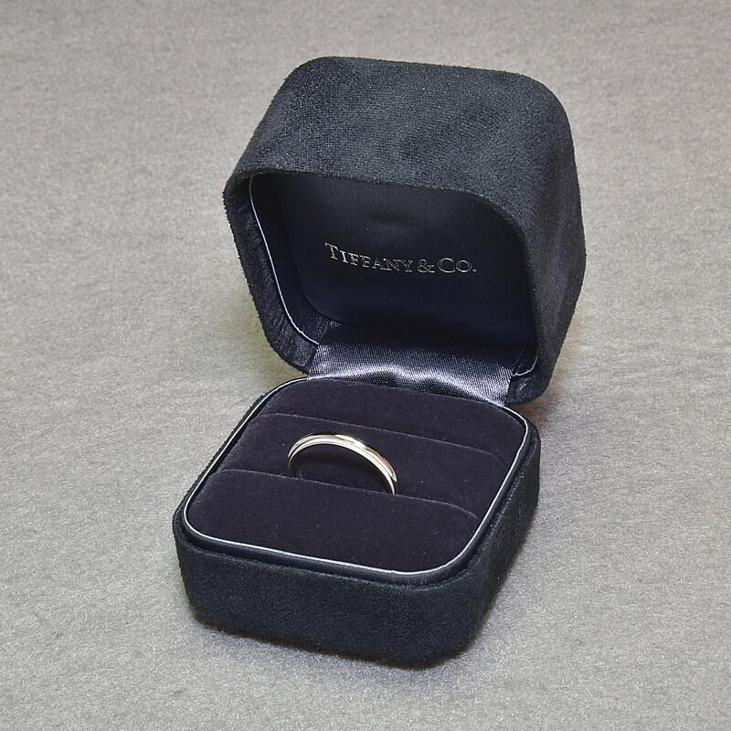 Tiffany ミルグレイン バンド リング 約19号 TIFFANY&Co.（ティファニー） トゥギャザーミルグレインバンドリング