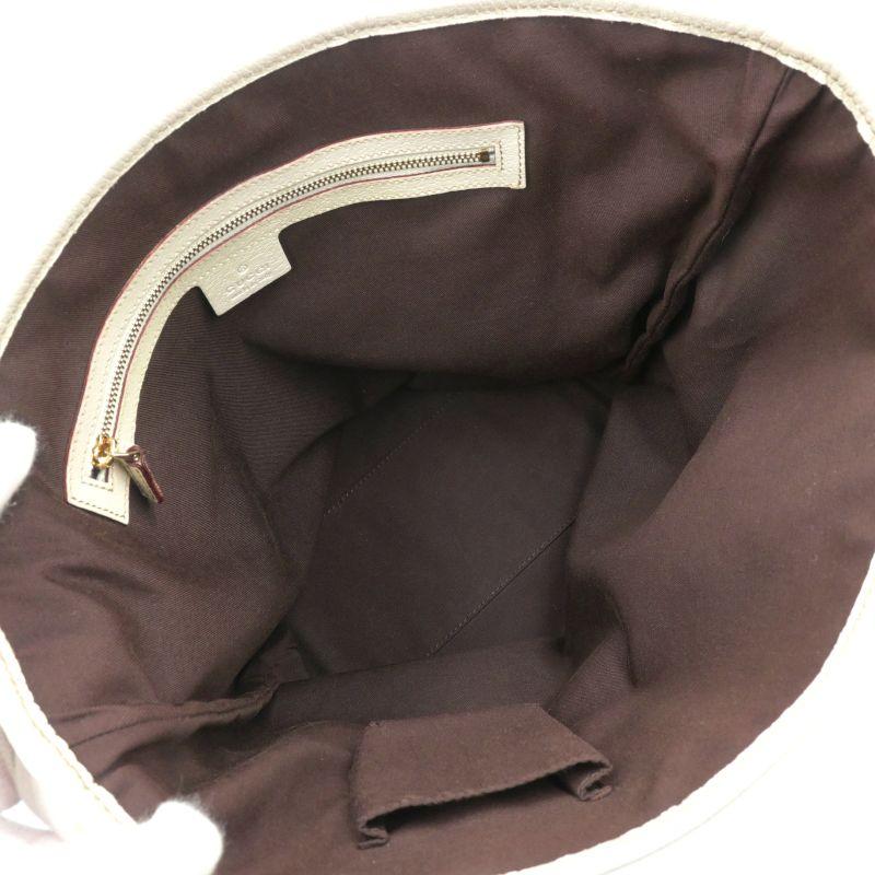 GUCCI（グッチ） GGキャンバス トートバッグ 153009 レザー ホワイト