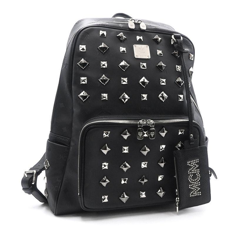 MCM（エムシーエム） バックパック MMK1SVH01BK001 PVC レザー