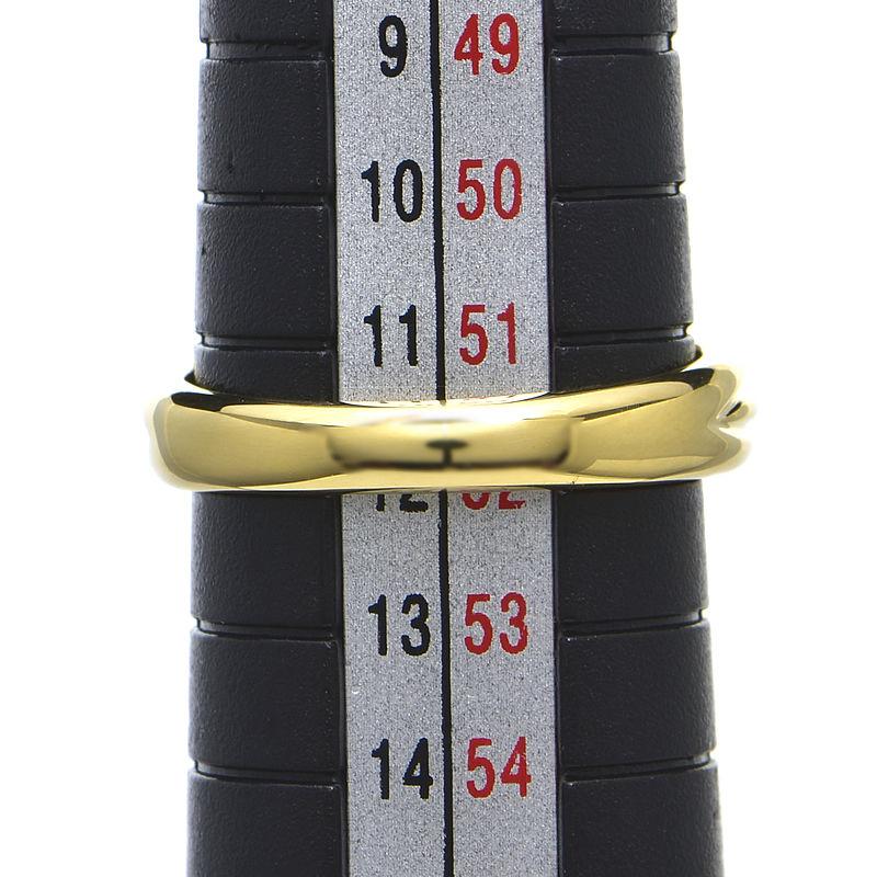 ティファニー シグネチャーリング 11.5号 K18YG クロスリング X