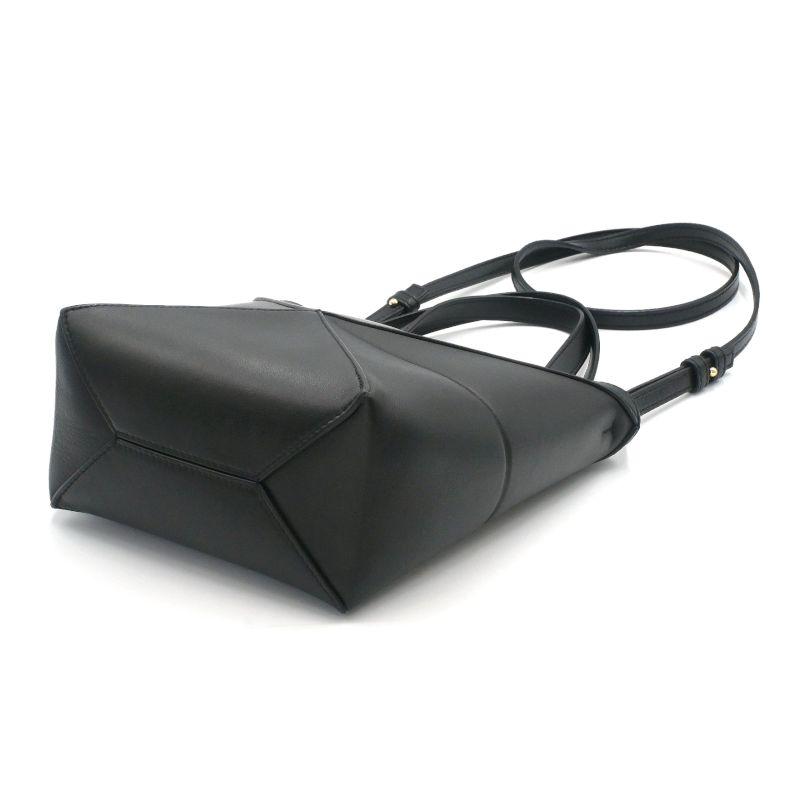 ロエベ / LOEWE　パズル フォルド トート ミニ / ショルダーバッグ　A657V25X01　シャイニーカーフレザー　ブラック 【中古】 商品番号 S-158265 ☆Loewe☆パズルフォルドトート ミニ（シャイニーカーフ） (LOEWE