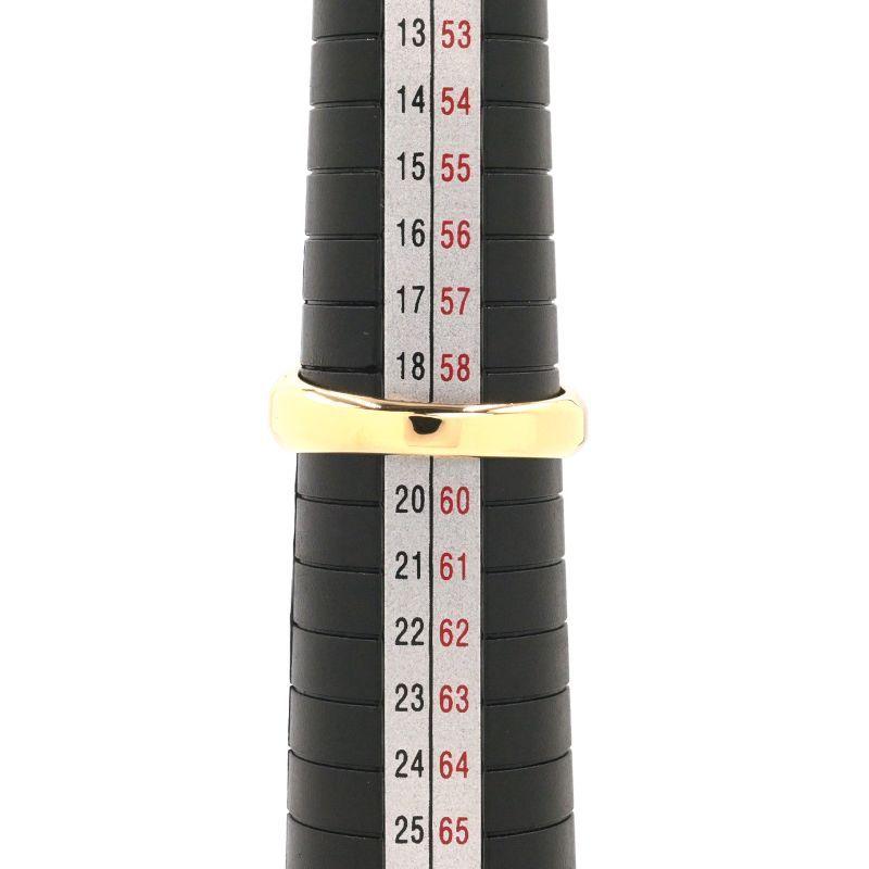 0.09ct天然ダイヤモンド 印台 リング 19号 K18YG 後光彫り 八角形 一粒