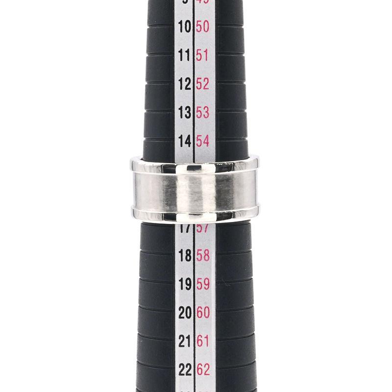 カルティエ C2リング LM #56 16号 K18WG 2Cリング ラージモデル 艶消し仕上げ 18金 金無垢 ホワイトゴールド 地金12.5g 中古 送料無料_4