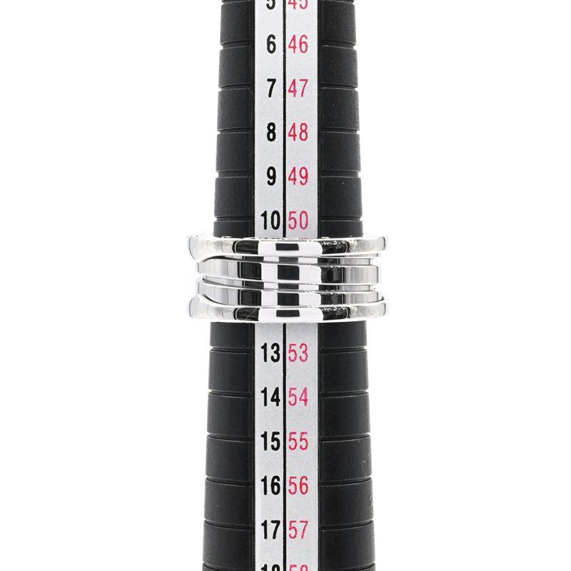 BVLGARI B.ZERO1 3バンド リング 52サイズ ロゴ刻印 Bvlgari B.Zero1 18K White Gold 3-Band Ring, Brand Size 56 (US Size