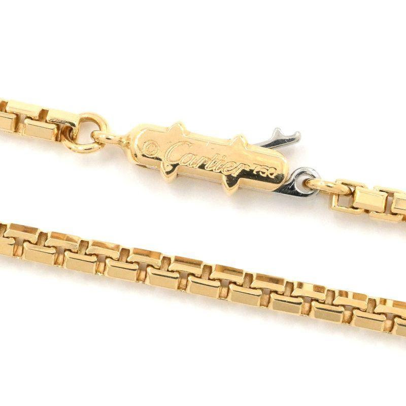 Cartier（カルティエ） ベネチアン チェーン ネックレス K18YG