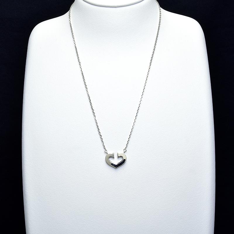 Cartier（カルティエ） Cハートネックレス B7008100 K18WG ハート