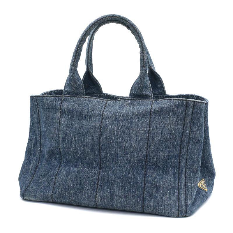 PRADA（プラダ） カナパ ハンドバッグ B1877B デニムファブリック