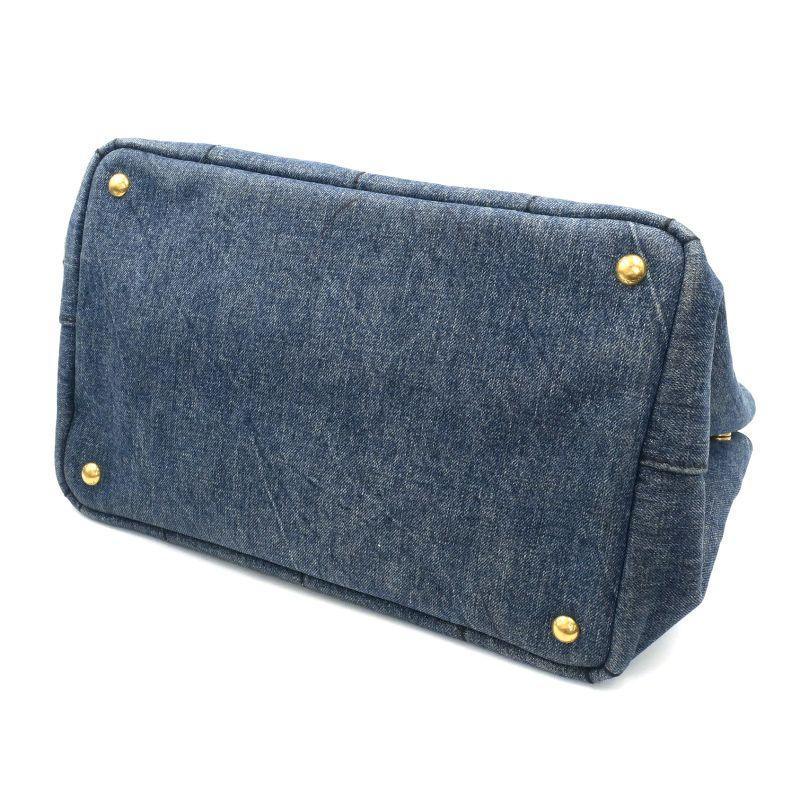 PRADA（プラダ） カナパ ハンドバッグ B1877B デニムファブリック