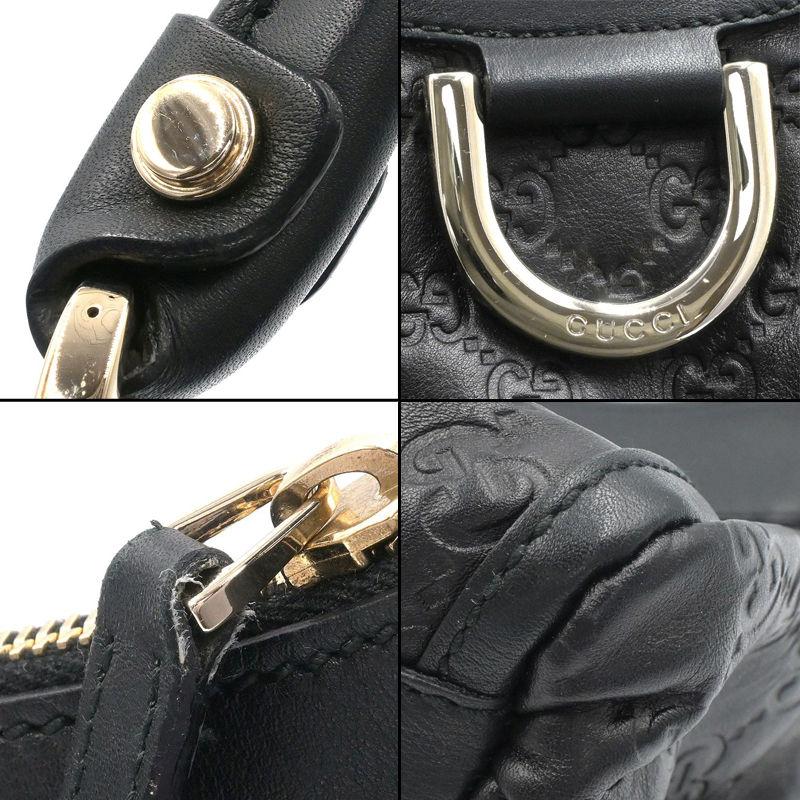 GUCCI　アビーライン　ブラック　美品 GGキャンバス グッチ アビー ショルダーバッグ 190525 レザー ブラック
