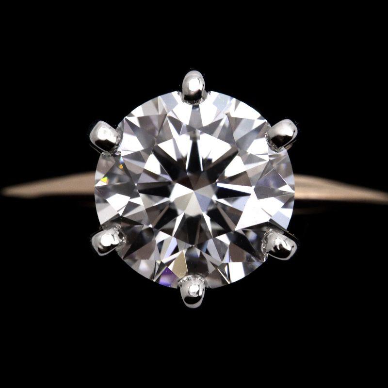 TIFFANY&Co.（ティファニー） F/VVS2/3Excellent/1.03ct天然ダイヤ 