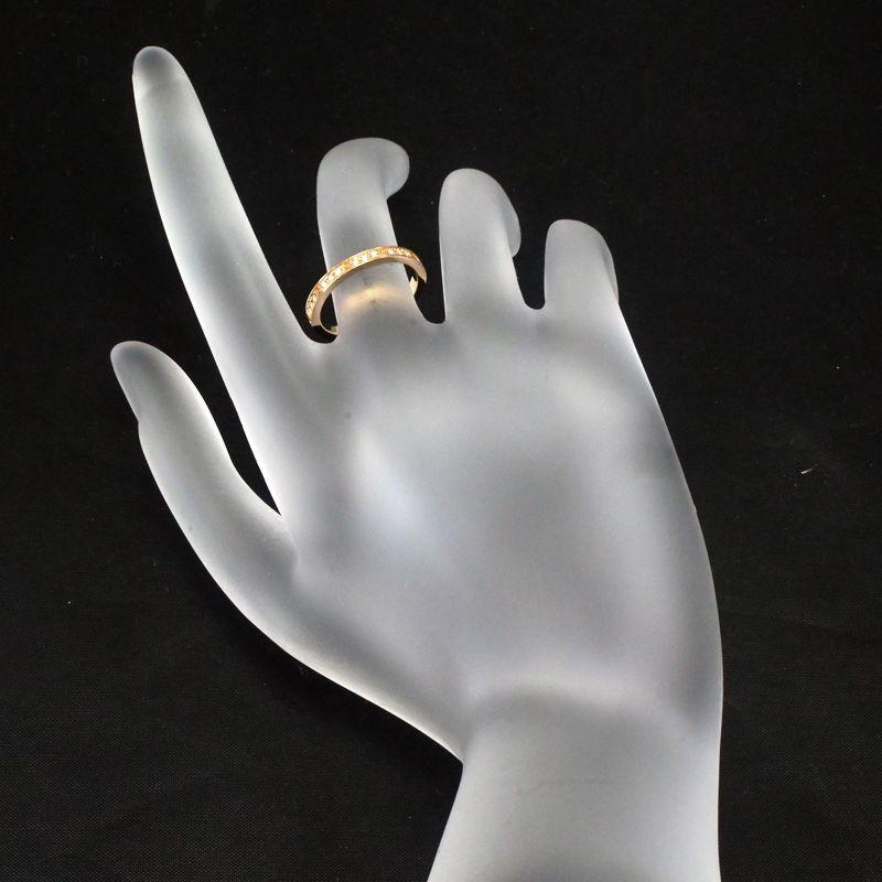 最終セールCartier ミニラブ パヴェ K18PG 8号(48) リング LOVE（Cartier） カルティエ ラブ リング パヴェセッティング ミニ
