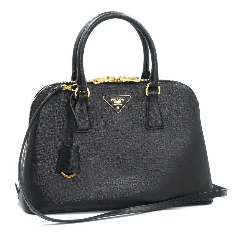 PRADA（プラダ） ハンドバッグ BL0837 サフィアーノルクス ブラック