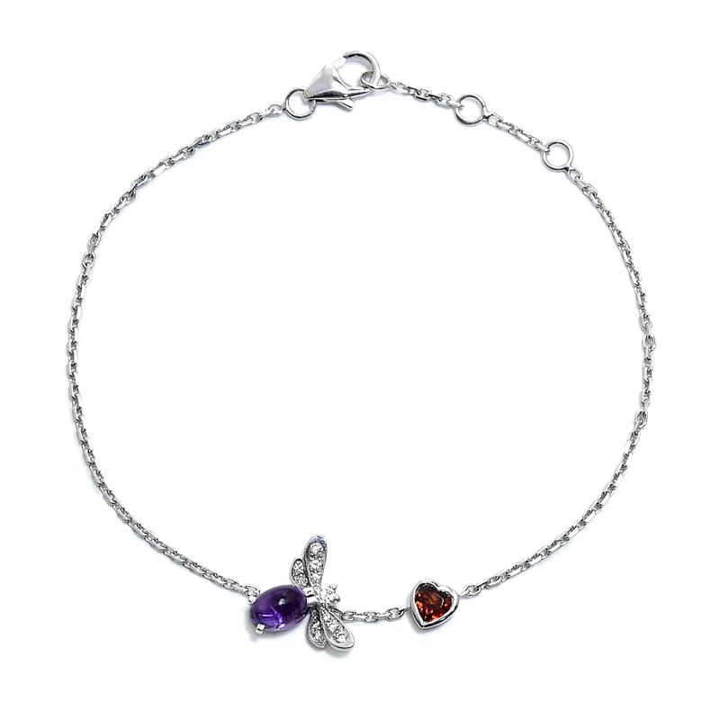 CHAUMET（ショーメ） アトラップモワブレスレット K18WG ガーネット