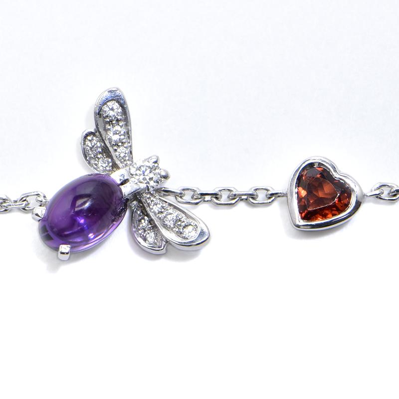CHAUMET（ショーメ） アトラップモワブレスレット K18WG ガーネット