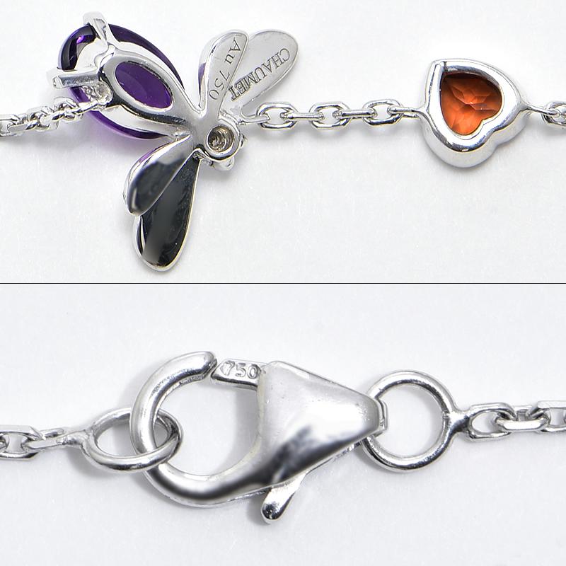 CHAUMET（ショーメ） アトラップモワブレスレット K18WG ガーネット