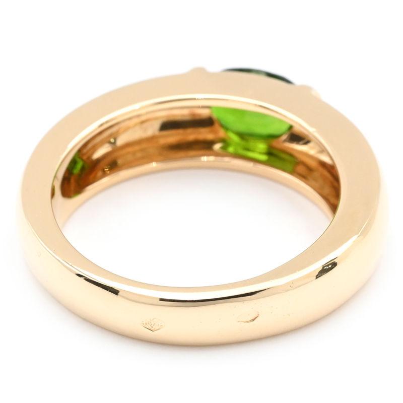 CHAUMET（ショーメ） ジョイア リング 17号 K18YG 一粒 グリーン 