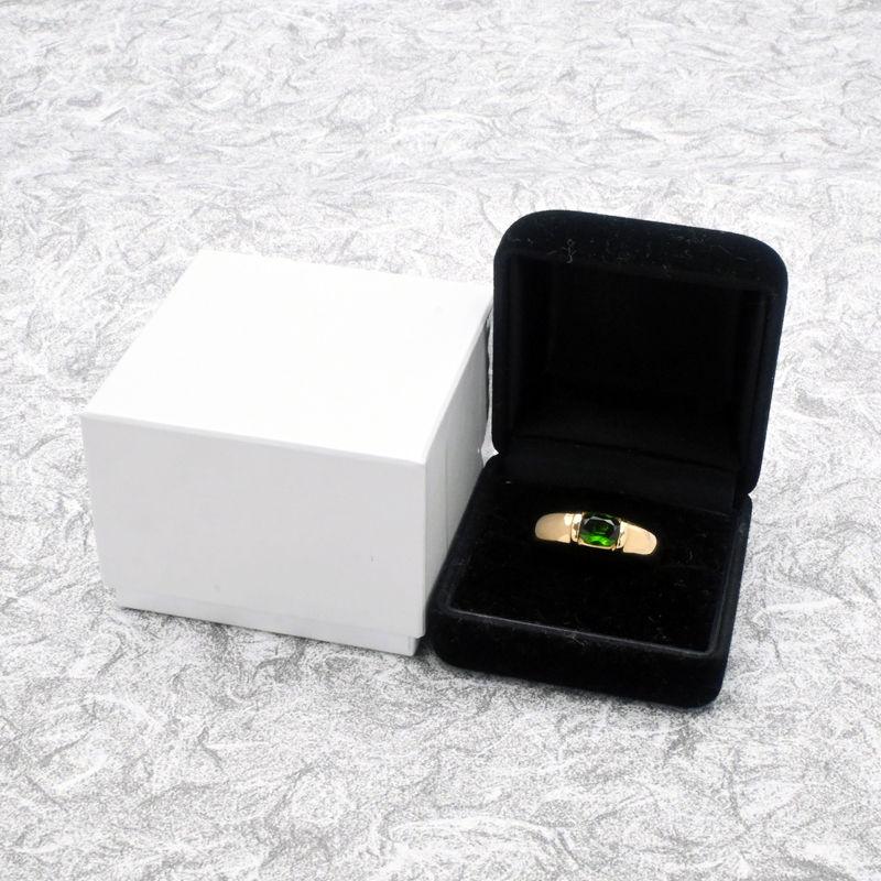 CHAUMET（ショーメ） ジョイア リング 17号 K18YG 一粒 グリーン 