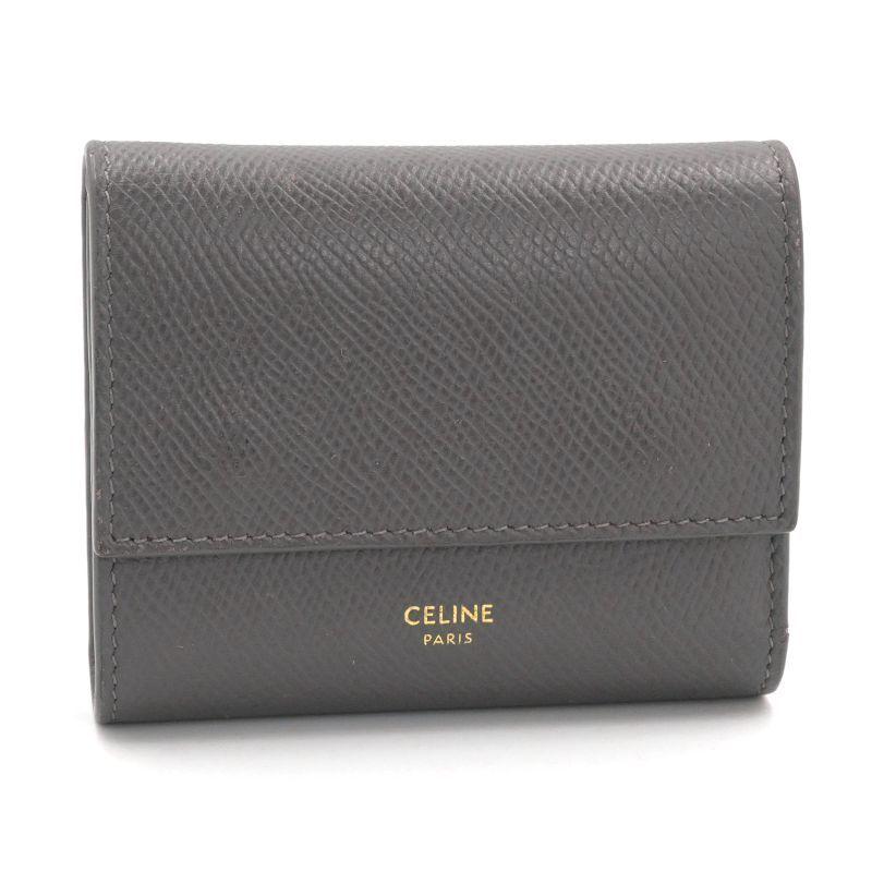CELINE（セリーヌ） スモールトリフォールドウォレット グレインド