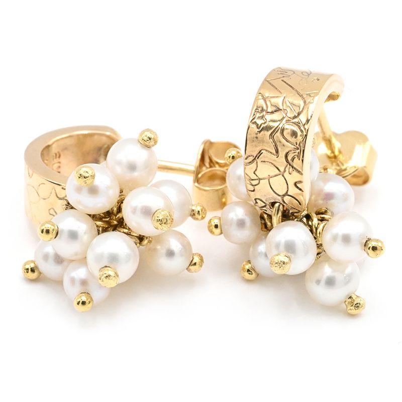 STAR JEWELRY（スタージュエリー） 約3mmベビーパールピアス K18YG 両 