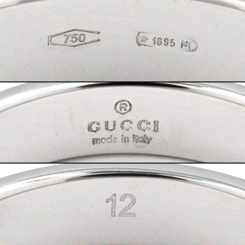 GUCCI（グッチ） アイコン スリム リング #12 12号 K18WG インター 