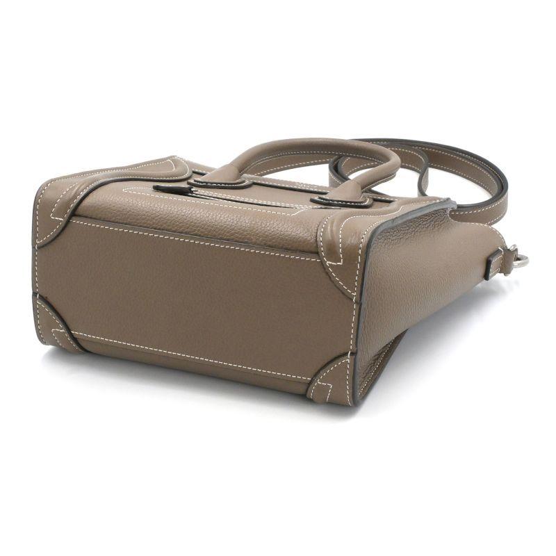 CELINE（セリーヌ） ラゲージ ナノショッパー ドラムドカーフスキン