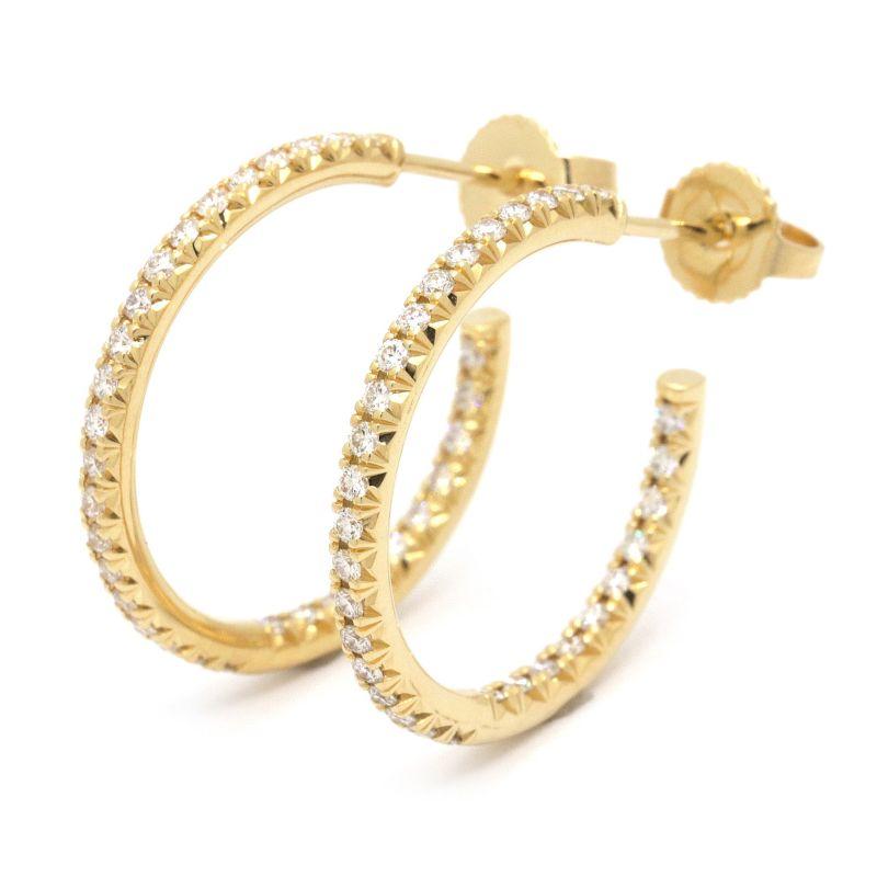 ダイヤモンド フープピアス ティファニー フープピアス リングピアス