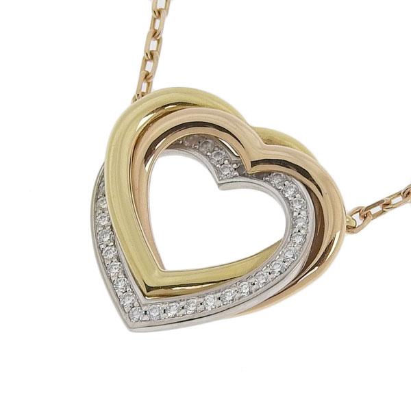 人気no 1 本体 カルティエ トリニティハートネックレス ダイヤモンド K18 ジュエリー アクセサリー スリーカラー 4 3g Cartier 中古 最適な材料 Www Kslcity Com My