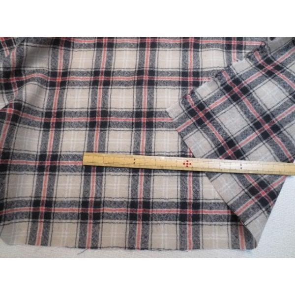 フンワリウール生地　薄地　チェック | 