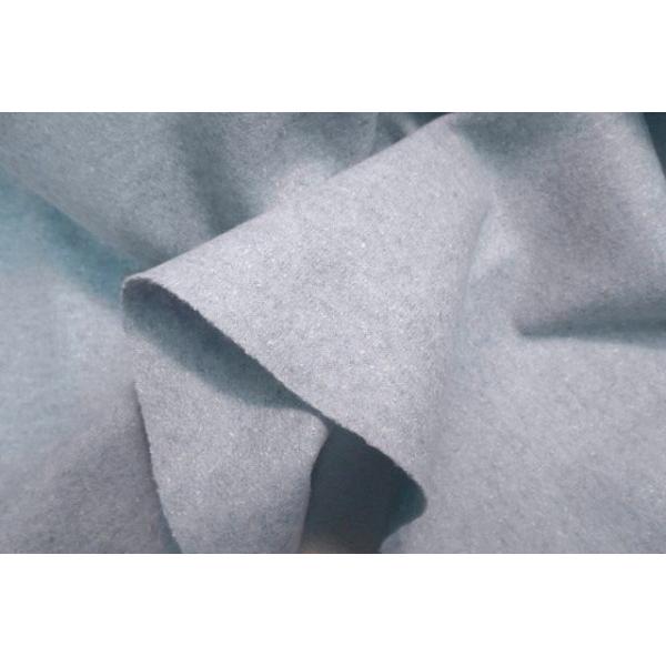 圧縮ウールニット　ネップシルク混　水色　ワンピース |  | 01