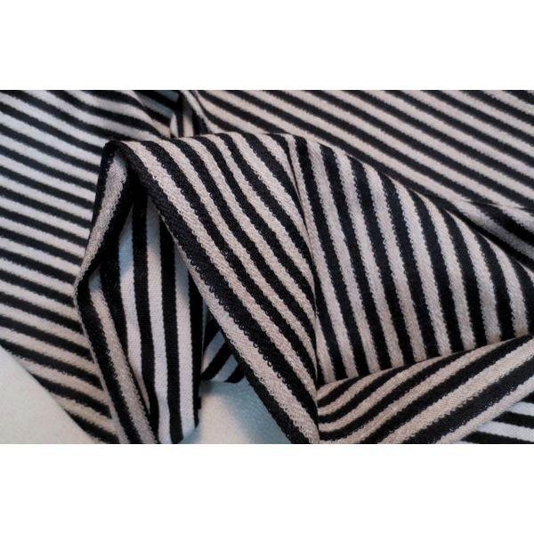 ニット　インレイ　ウール　ポリエステル混　ボーダー　黒×ローズベージュ　ワンピース　チュニック |  | 01