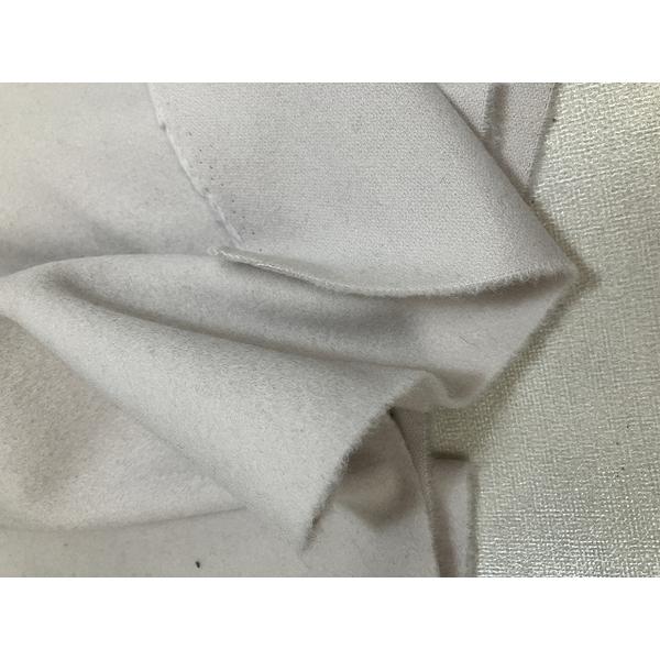 ウールモッサ　ウール90％　ナイロン10％　オフホワイトｘパープル　コート等　幅140cm　10cm単位販売　商品コード7075 |  | 01