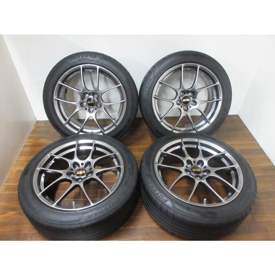 【送料無料・税込み】BBS RF RF504 17in7.5J+48 5穴PCD100 BS ポテンザ S007A 205/50R17 ...