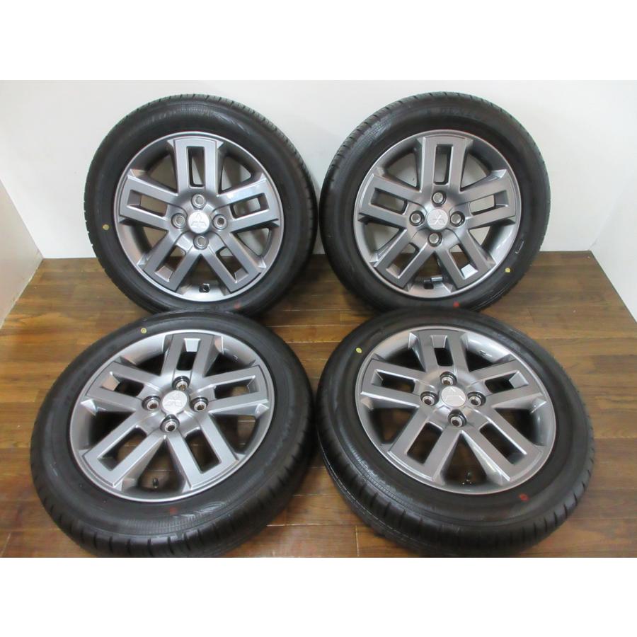 納車外しデリカミニ4WD純正15インチタイヤ&ホイール③（３／４） 送料無料・税込み】納車外し！ 三菱 デリカミニ 4WD 純正 15in4.5J+46